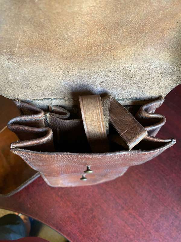 SADDLE POUCHES C111G-MARKINGS FOR CAPE COLONIAL GOVERNMENT-PRE 1910-USED BY THE CAPE MOUNTED POLICE