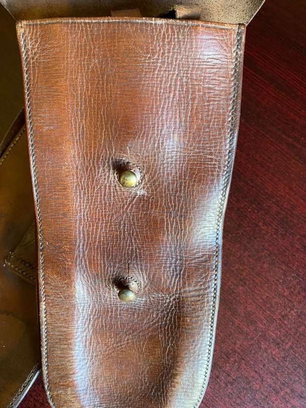 SADDLE POUCHES C111G-MARKINGS FOR CAPE COLONIAL GOVERNMENT-PRE 1910-USED BY THE CAPE MOUNTED POLICE