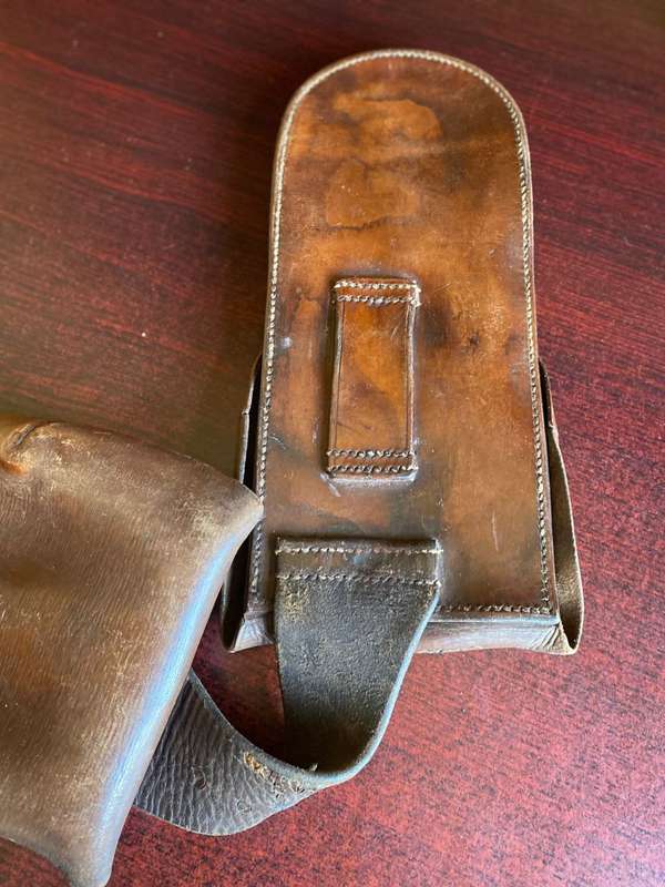 SADDLE POUCHES C111G-MARKINGS FOR CAPE COLONIAL GOVERNMENT-PRE 1910-USED BY THE CAPE MOUNTED POLICE