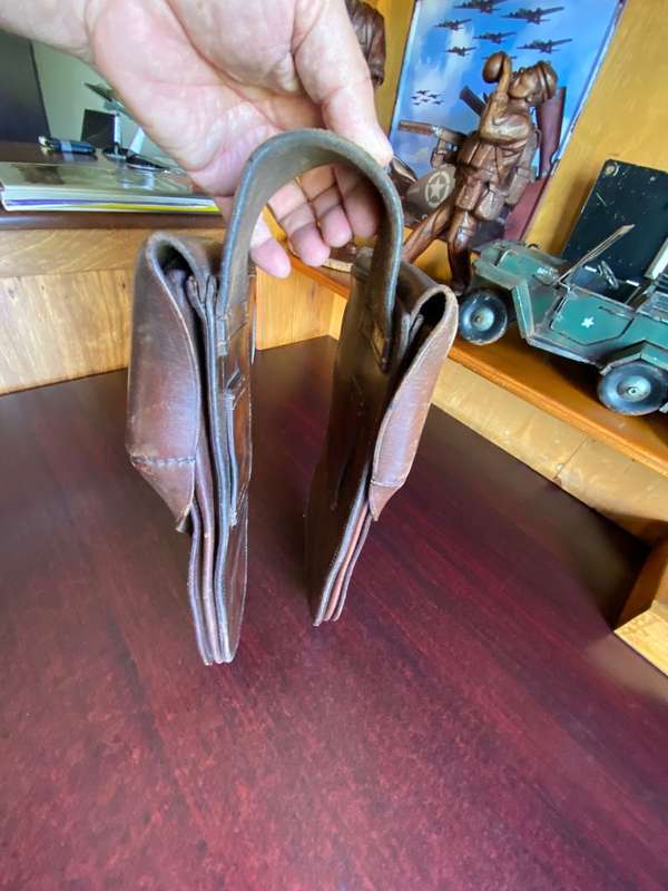 SADDLE POUCHES C111G-MARKINGS FOR CAPE COLONIAL GOVERNMENT-PRE 1910-USED BY THE CAPE MOUNTED POLICE