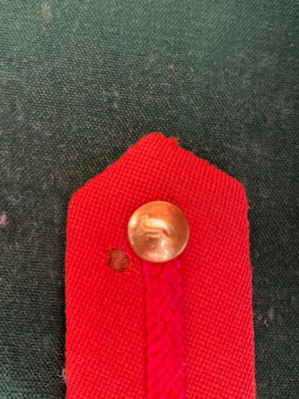 ARMY SENIOR OFFICERS,GORGET PATCH-NON-STAFF QUALIFIED