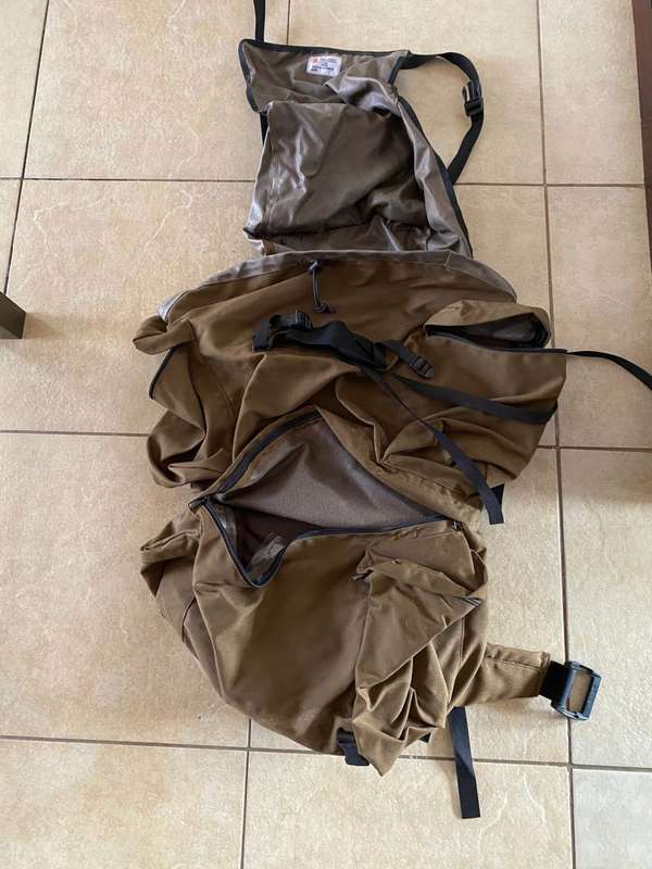 SADF PERIOD PATTERN 83 LARGE BACK PACK-GOOD AND COMPLETE CONDITION-SOLD WITHOUT THE H-FRAME