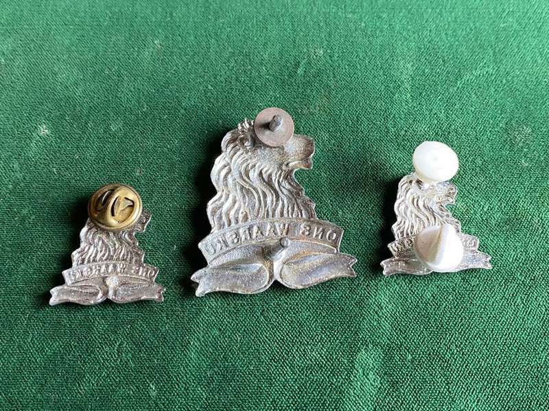 REGIMENT DE LA REY CHROME CAP AND COLLARS-WORN FROM 1970`S-LUGS + PINS COMPLETE