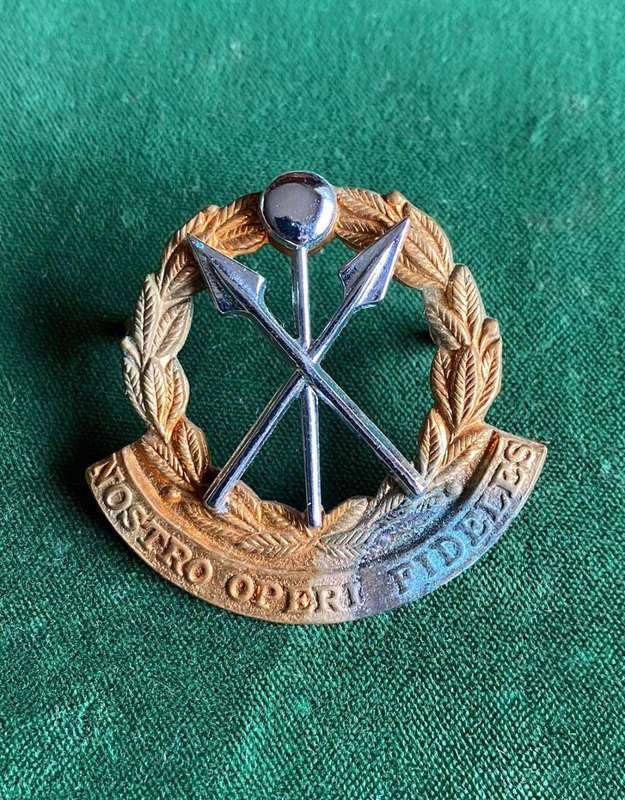 SA SUPPORT SERVICE CORPS BERET BADGE-1976-1983-2X SCREW LUGS