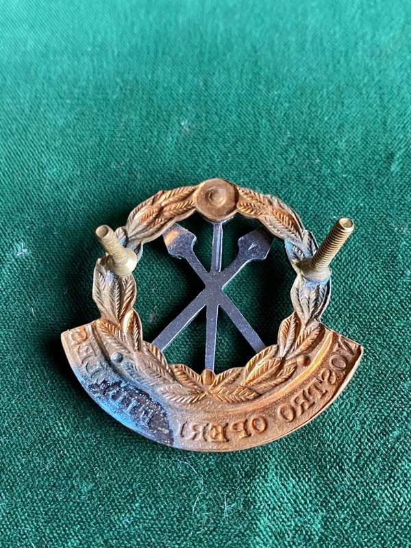 SA SUPPORT SERVICE CORPS BERET BADGE-1976-1983-2X SCREW LUGS