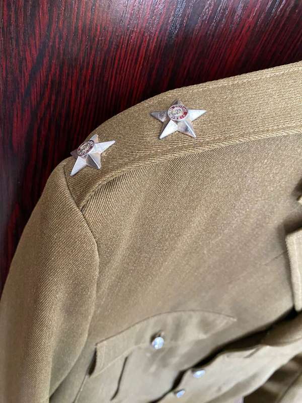 EARLY SA INFANTRY TUNIC JACKET-SIZE LARGE-MEASURES 52 CM ARMPIT TO ARMPIT