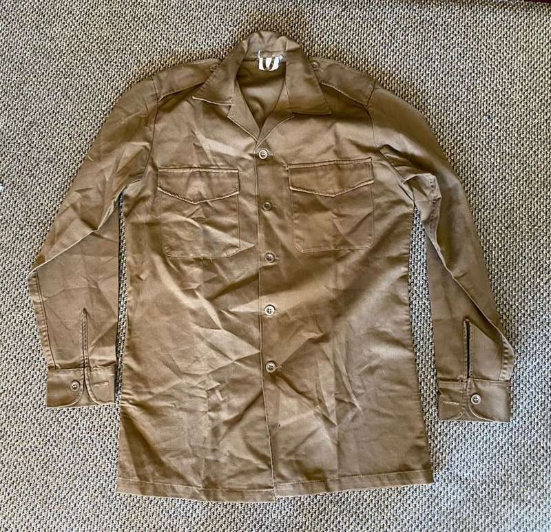 SADF NUTRIA LONG SLEEVE SHIRT-SIZE MEDIUM-MEASURES 55CM ARMPIT TO ARMPIT-CONDITION ALMOST UNUSED