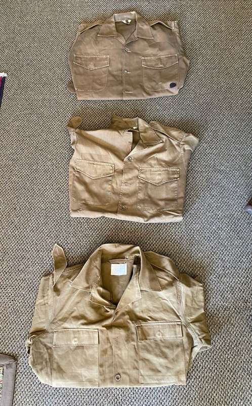 SADF PERIOD NUTRIA SHIRTS-2X LONG SLEEVE-SIZE MEDIUM TO LARGE-1X SHORT SLEEVE-SIZE SMALL
