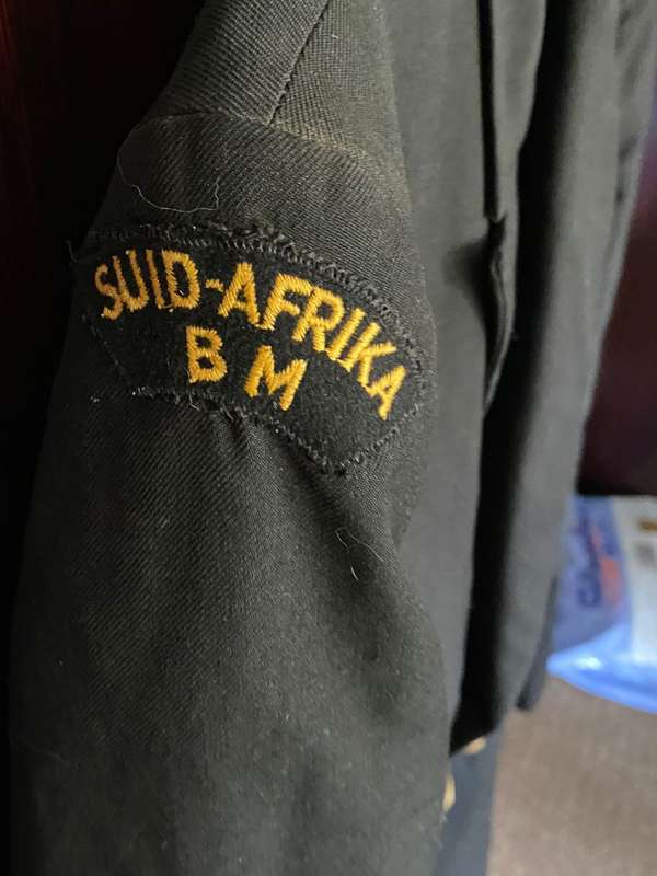 SA NAVY WINTER UNIFORM TUNIC FOR LEADING SEAMAN-SIZE MEDIUM-MEASURES 53 CM ARMPIT TO ARMPIT