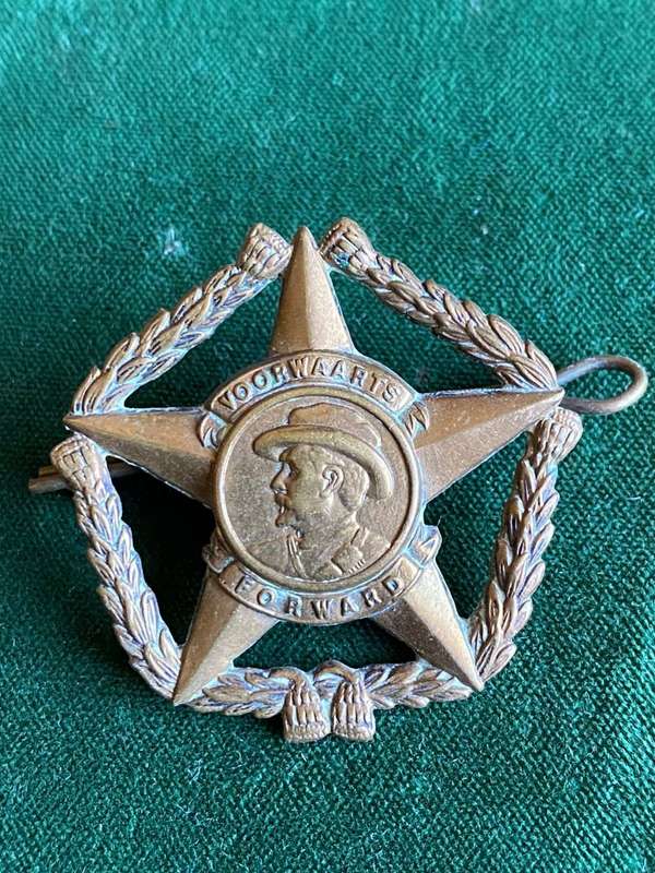 REGIMENT BOTHA,GILDING METAL CAP BADGE-WORN POST 1962- 2 LUGS