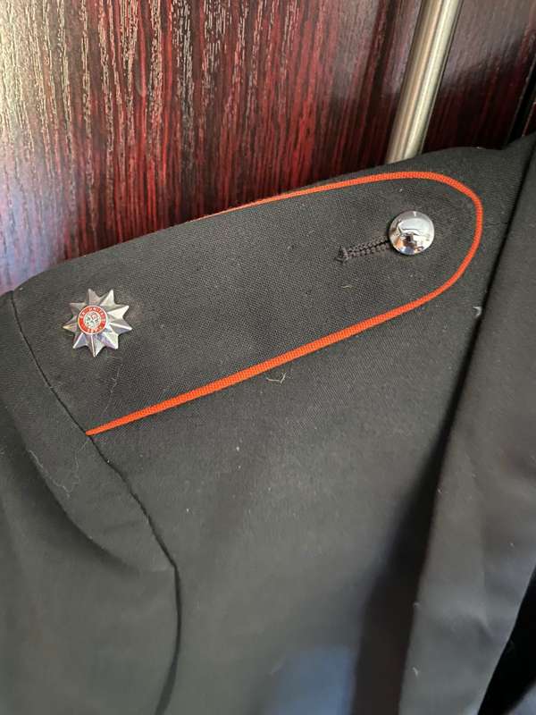 SA INFANTRY MESS DRESS JACKET-SIZE MEDIUM-MEASURES 55 CM ARMPIT TO ARMPIT