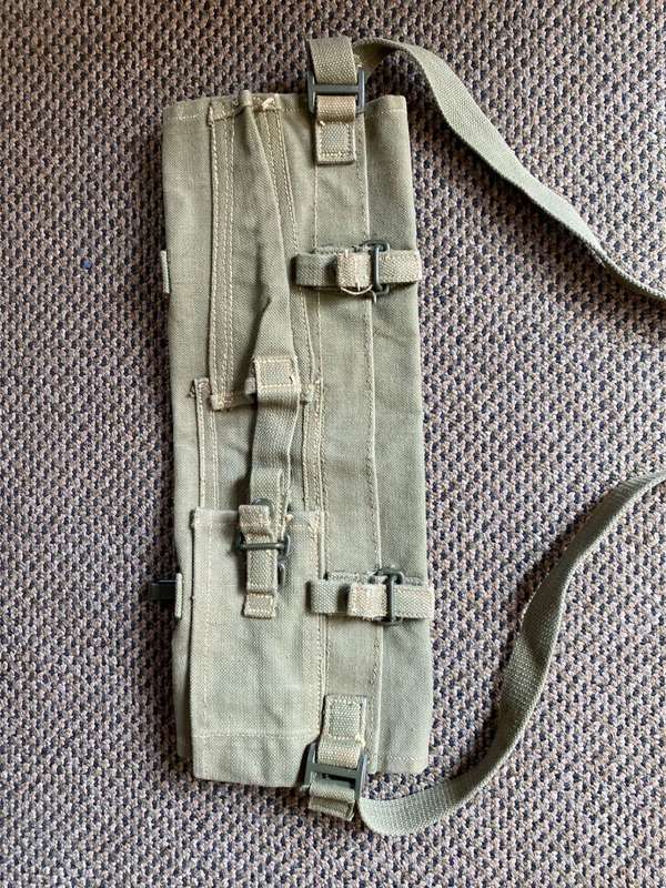 PATTERN 63,RHODESIAN GROUND SHEET HOLDER-MAKER MARKED AND DATED-UNUSED CONDITION