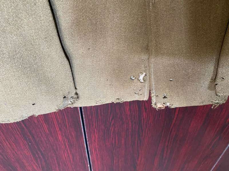 WW2 UNIFORM JACKET-DAMAGED-PLEASE LOOK AT PICS-SIZE SMALL-MEASURES 45CM ARMPIT TO ARMPIT