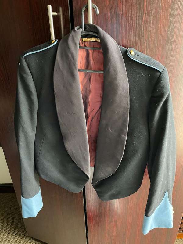 SAAF MESS DRESS JACKET-SIZE SMALL-MEASURES 65CM ARMPIT TO ARMPIT-GOOD CONDITION