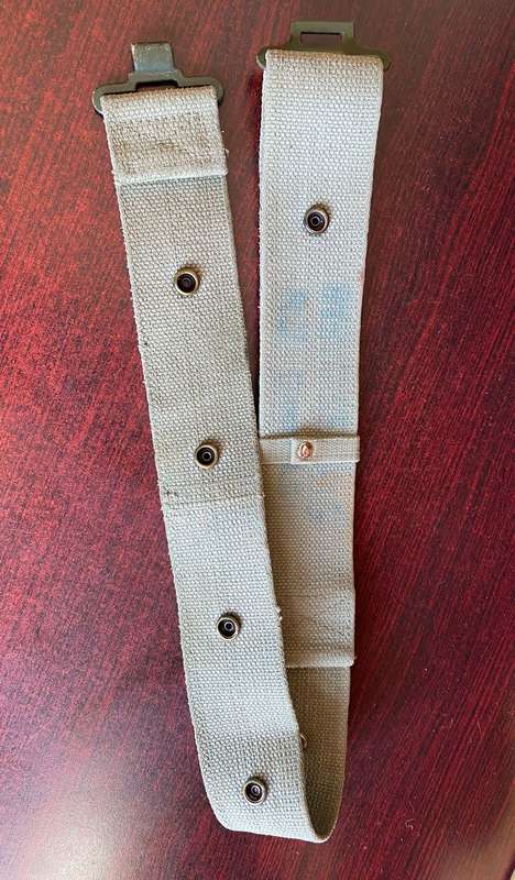 SADF BORDER WAR PERIOD WEBBING BELT -PATTERN 73-EXTENDED LENGTH 115 CM