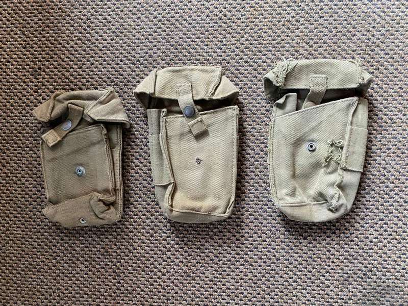 SELECTION OF 3 SADF AMMO POUCHES-SOLD TOGETHER