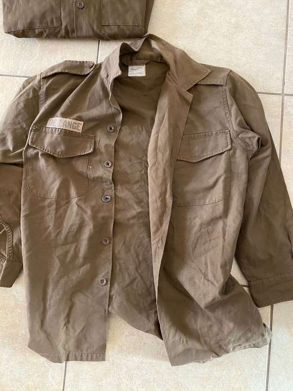 SADF NUTRIA,LONG SLEEVE SHIRTS-2 SOLD TOGETHER-GOOD CONDITION-SIZE MEDIUM-MEASURES 55 CM ARMPIT TO A