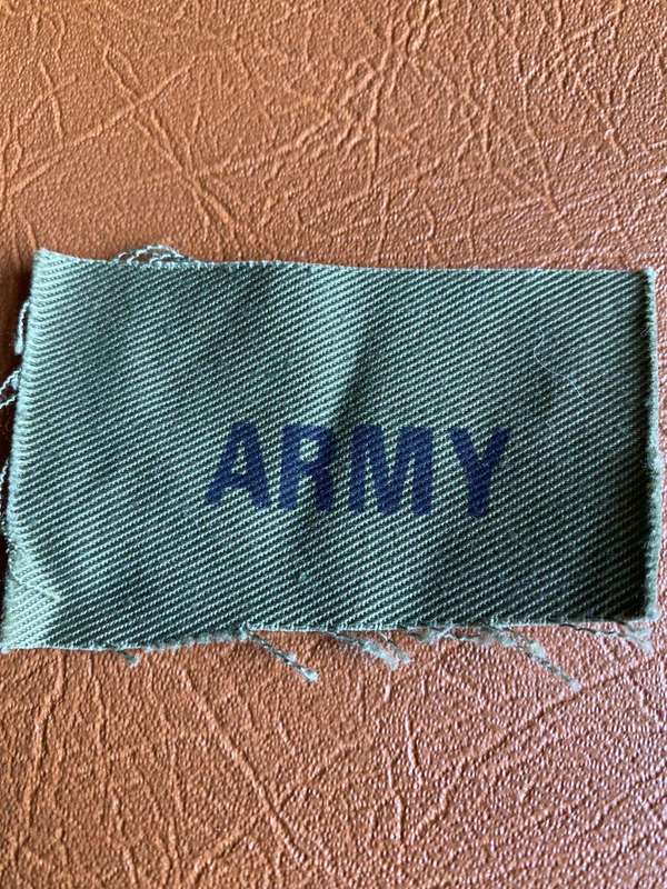 RHODESIA ARM BADGE-FIELD DRESS-EARLIER PATTERN-WORN 1970`S