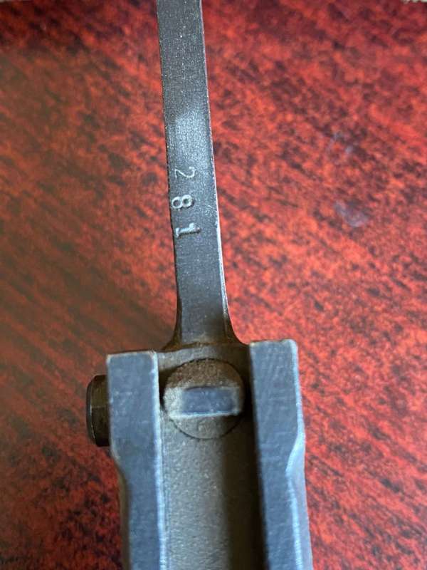 CZECH VZ58 BAYONET-SECOND PATTERN WITH RUDIMENTARY CROSS GUARD EXTENTION AND USED ON THE CZECH VERS