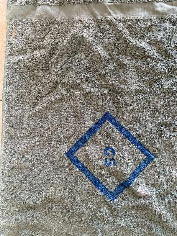ORIGINAL RHODESIAN MILITARY ISSUE TOWELS- 2 SOLD TOGETHER