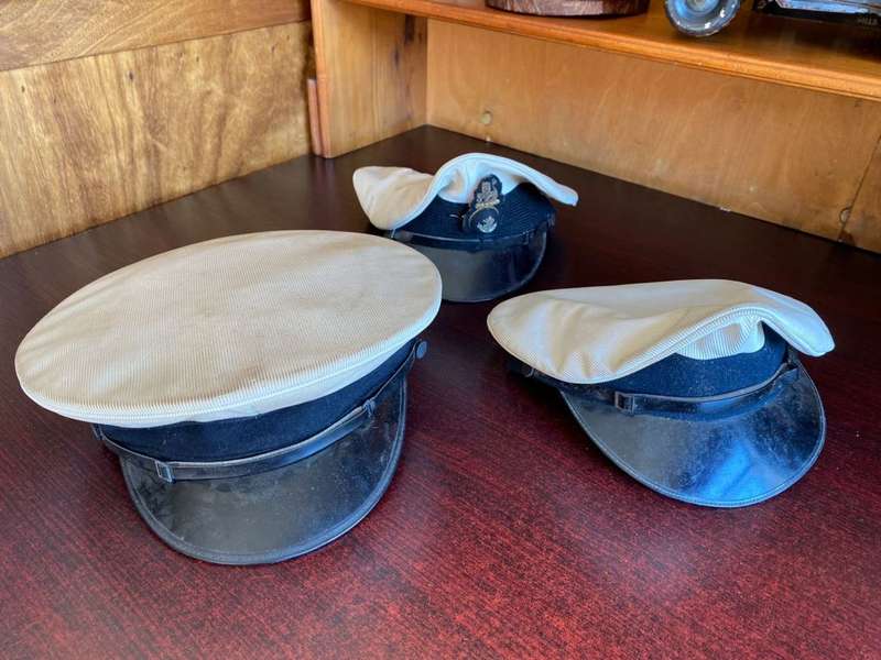3X SA NAVY CAPS-SOLD TOGETHER-ALL THREE A SIZE MEDIUM