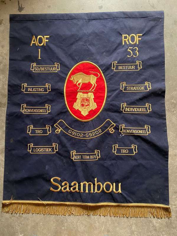 SA ARMY COLLEGE,BANNER-MEASURES 110X90 CM