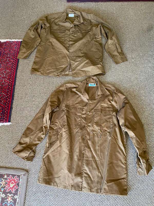 SA ARMY NUTRIA SHIRTS 2X SOLD TOGETHER- X TRA LARGE-UNWORN