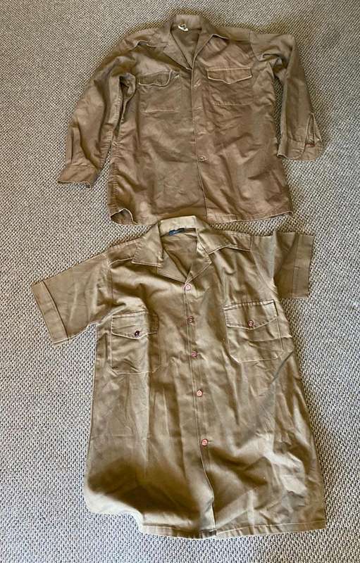 2X SADF NUTRIA SHIRTS-SHORT SLEEVE-SIZE MEDIUM-VERY GOOD CONDITION-LONG SLEEVE SIZE LARGE(MISSING 2