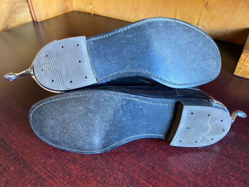 RHODESIA BSAP PARADE BOOTS-SIZE 9- GOOD CONDITION