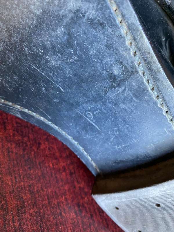 RHODESIA BSAP PARADE BOOTS-SIZE 9- GOOD CONDITION