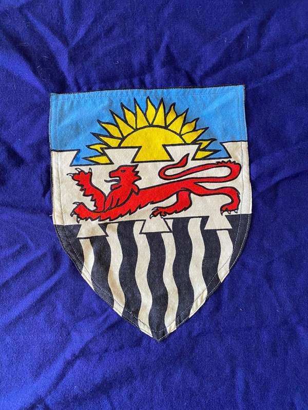 VERY SCARCE,ORIGINAL,FEDERATION OF RHODESIA AND NYASSALAND FLAG FLOWN FROM 1954-1964-MAKERS LABEL-ME