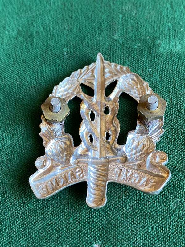 PROVOST SCHOOL BI-METAL CAP BADGE-FIRST PATTERN-VOIDED BY SWORD- 2 LUGS
