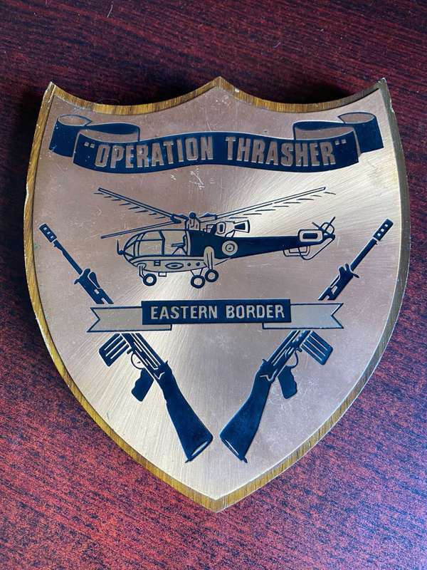 RHODESIAN,PLAQUE-OPERATION THRASHER-EASTERN BORDER