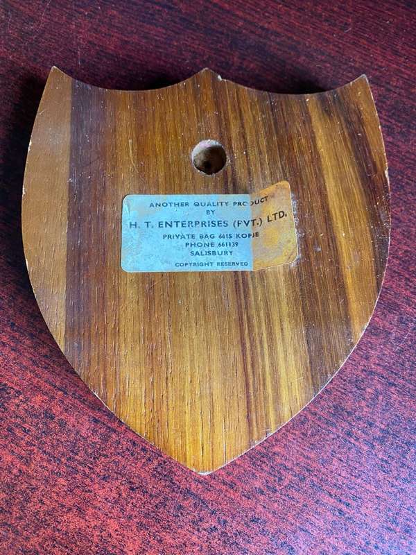 RHODESIAN,PLAQUE-OPERATION THRASHER-EASTERN BORDER