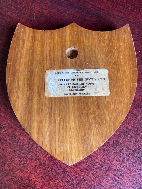 RHODESIAN PLAQUE-OPERATION TANGENT-MATABELELAND