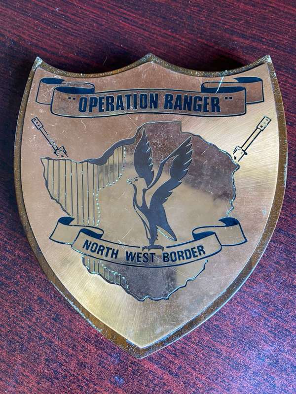 RHODESIAN PLAQUE-OPERATION RANGER-NORTH WEST BORDER