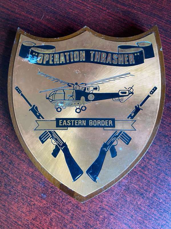 RHODESIAN PLAQUE-OPERATION THRASHER- EASTERN BORDER