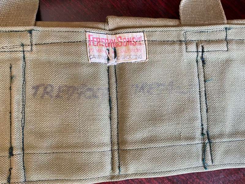 ORIGINAL,BATTLE USED,RHODESIAN CHEST WEBBING-LABELLED AND MADE BY FEREDAY AND SONS-RHODESIA-BELONGED
