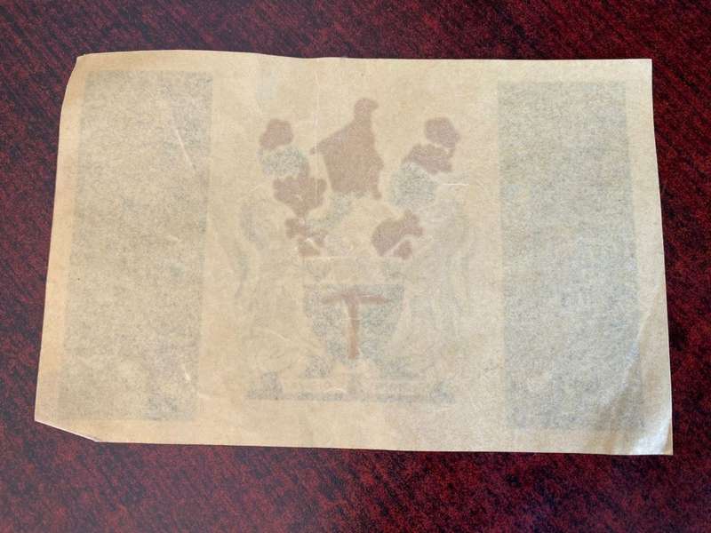 RHODESIAN FLAG-STICKER-ORIGINAL PERIOD ITEM-MEASURES 16X10,5 CM