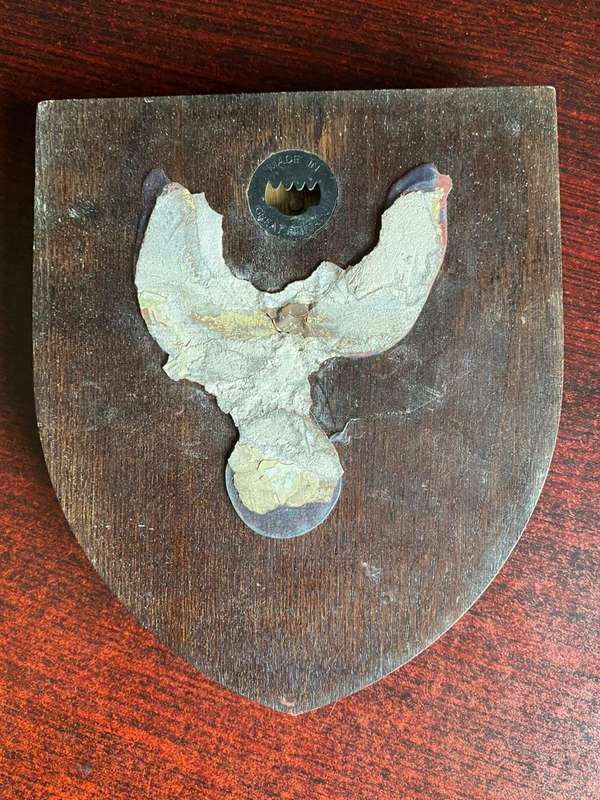 ROYAL AIR FORCE STAION LINTON-ON COURSE PLAQUE-PRESENTED TO SAAF CFS ON 2 OCT 1996