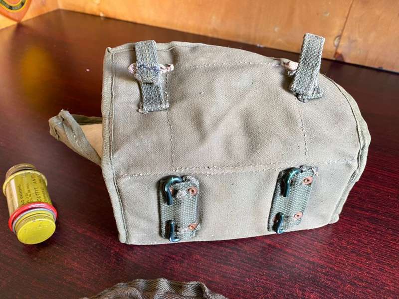 WW2 ANTI MINE BLAST PROTECTOR GOGGLES-ORIGINAL PERIOD ITEM IN COMPLETE AND VERY GOOD CONDITION