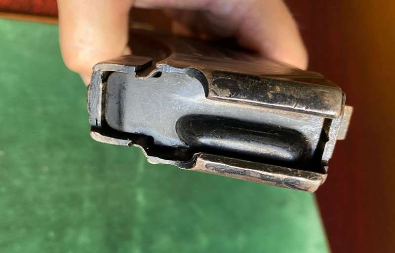 RUSSIAN AK MAGAZINE,METAL,MAKERS MARKING BY IZHEVSK-30 ROUND-COMPLETE AND IN WORKING CONDITION