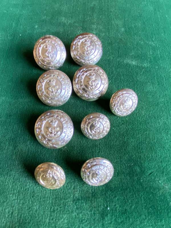9X BRITISH ROYAL MARINES,BUTTONS