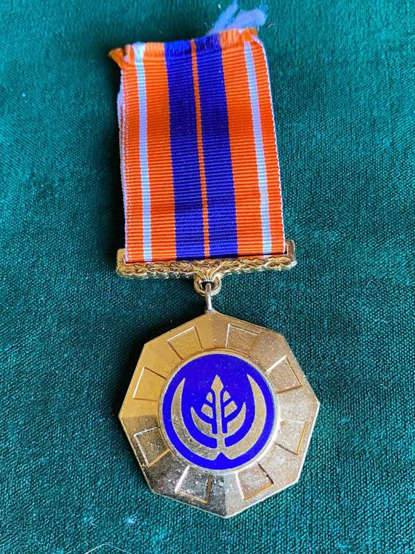 SADF FULL SIZE PRO PATRIA MEDAL- EARLY 1ST TYPE WITH SWIVEL SUSPENDER AND LOW NO.-MADE BY METAL ART,