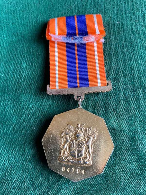 SADF FULL SIZE PRO PATRIA MEDAL-EARLY 1ST TYPE WITH SWIVEL SUSPENDER AND LOW NO.-MADE BY METAL ART-