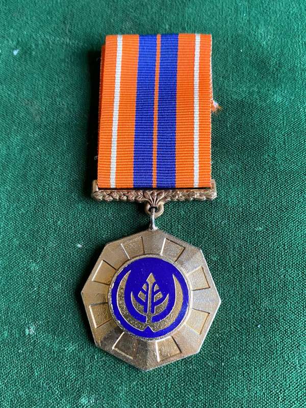 SADF FULL SIZE PRO PATRIA MEDAL-EARLY 1ST TYPE WITH SWIVEL SUSPENDER AND LOW NO.-MADE BY METAL ART-