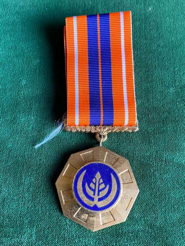 SADF FULL SIZE PRO PATRIA MEDAL-EARLY 1ST TYPE WITH SWIVEL SUSPENDER AND LOW NO.-MADE BY METAL ART-