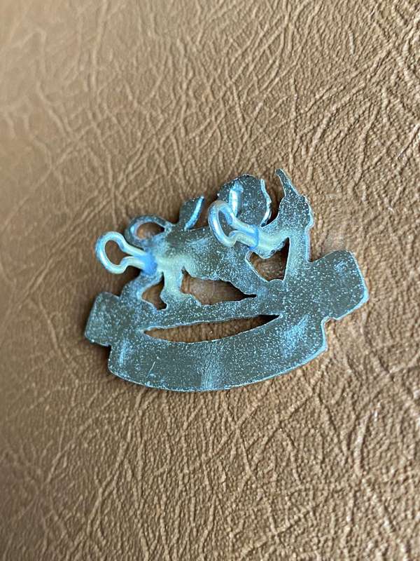 RHODESIA GENERAL SERVICE CORPS CAP BADGE-1970-80- 2 LUGS