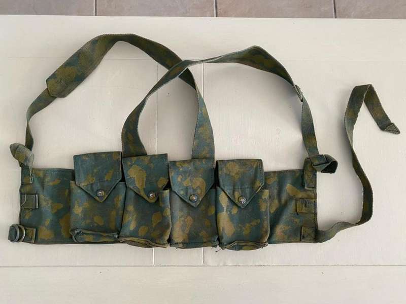 RHODESIAN FEREDAY & SONS (LABELLED) CHEST WEBBING,HANDPRINTED AND BELONGED TO 724919 WO2 ALLAN BARNE