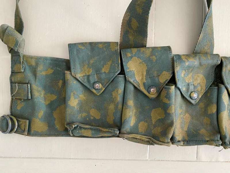 RHODESIAN FEREDAY & SONS (LABELLED) CHEST WEBBING,HANDPRINTED AND BELONGED TO 724919 WO2 ALLAN BARNE